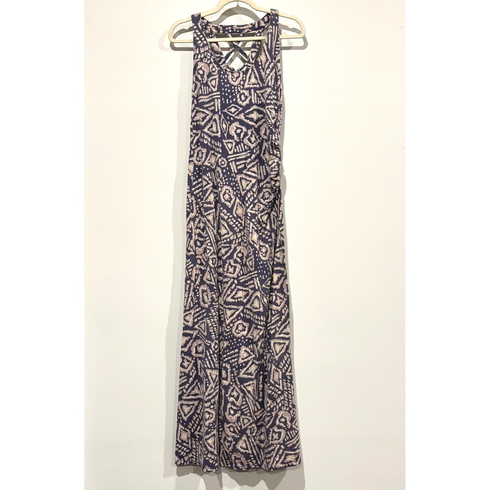 Toad Co Womens Maxi Dress Small Geometric Print Organic Cotton Boho Spring 21940